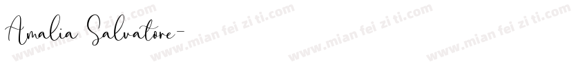 Amalia Salvatore字体转换